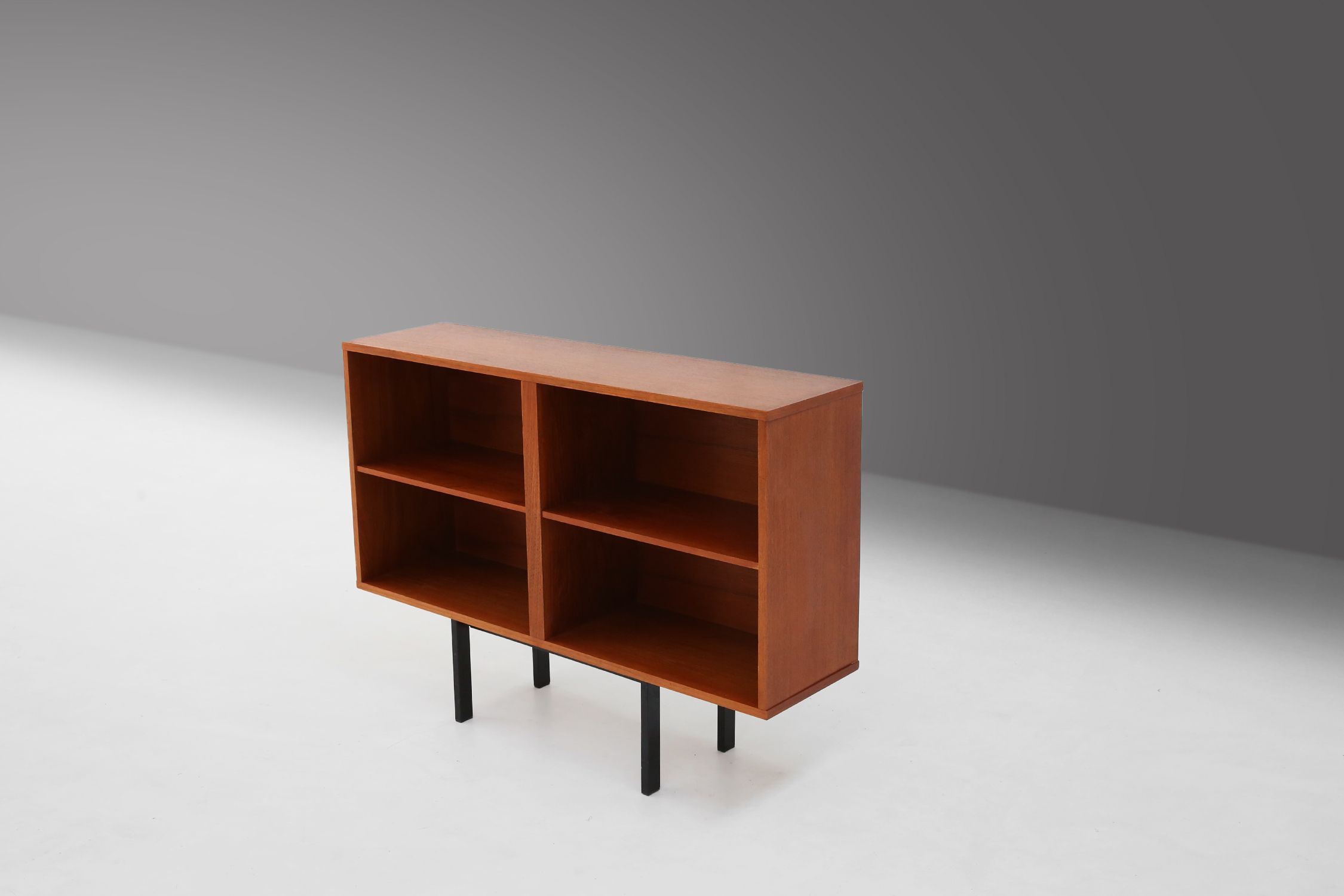 Mid‑Century Belgian Teak Cabinet or Bookcase, 1960sthumbnail